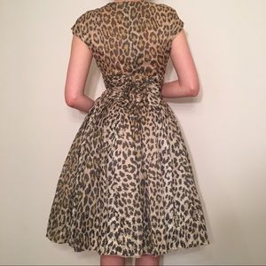 Vintage 50's Cheetah Print Dress